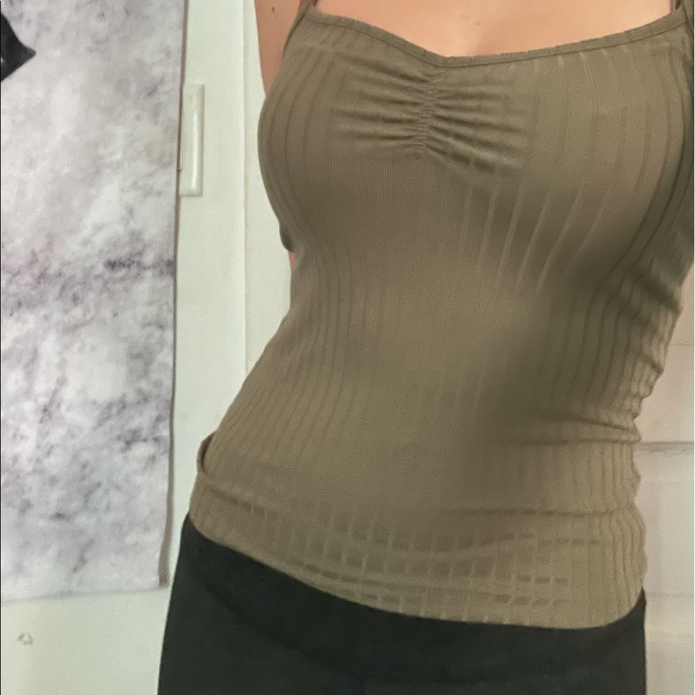 Green tank top